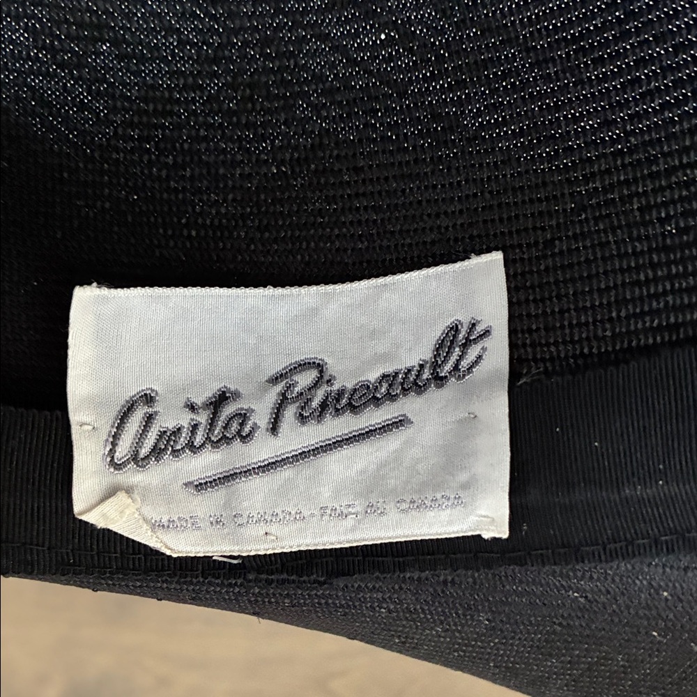Vintage Anita Pineault Black and Brown Wide-Brim Hat - Picture 7 of 10
